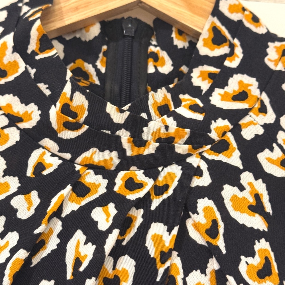 Sandro Abstract Heart Patterned Mini Dress - Picture 6 of 11